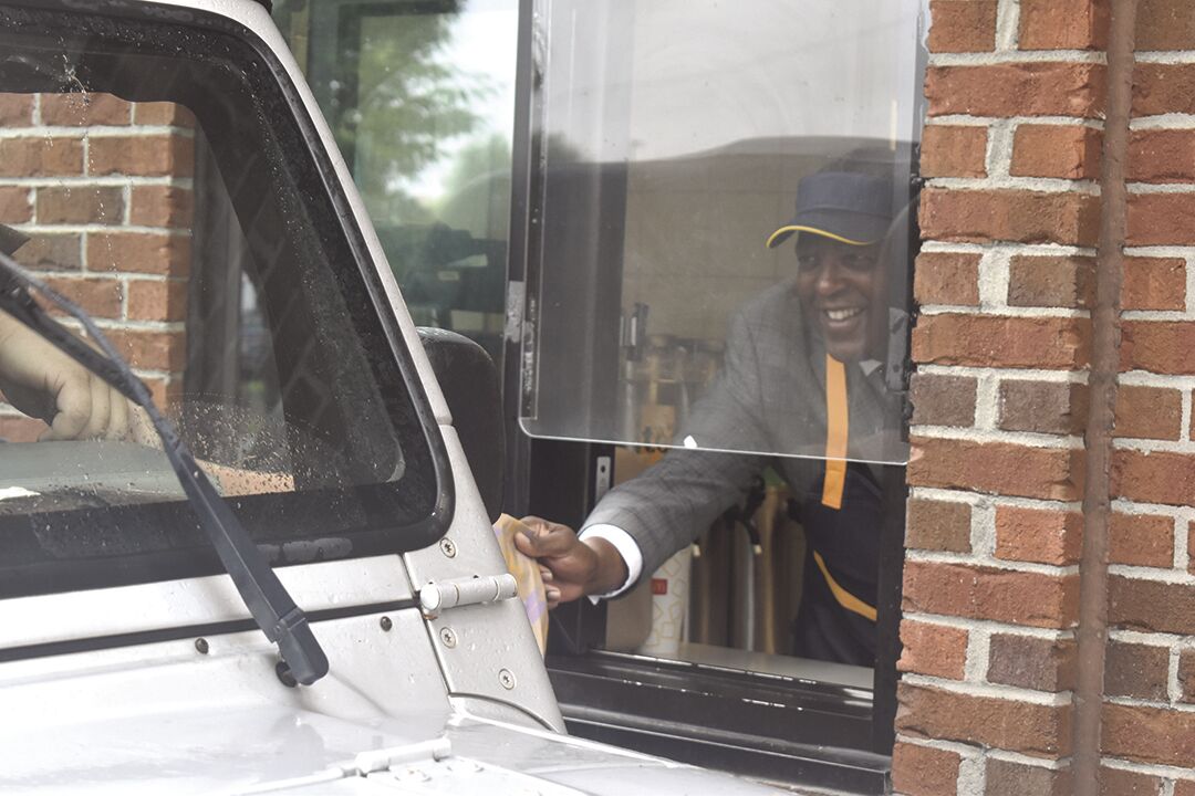 Mayor serving